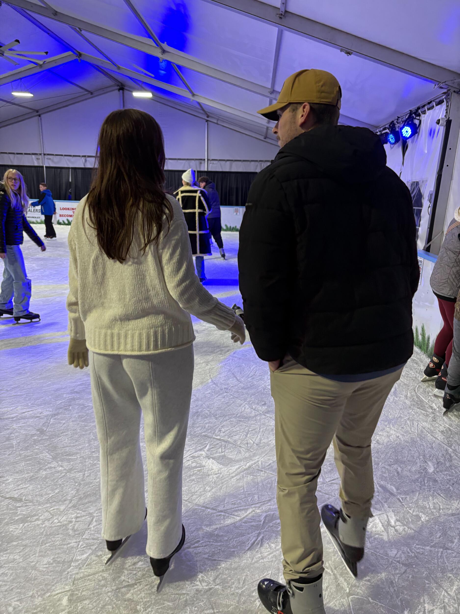 Ice skating at Zoo Lights
