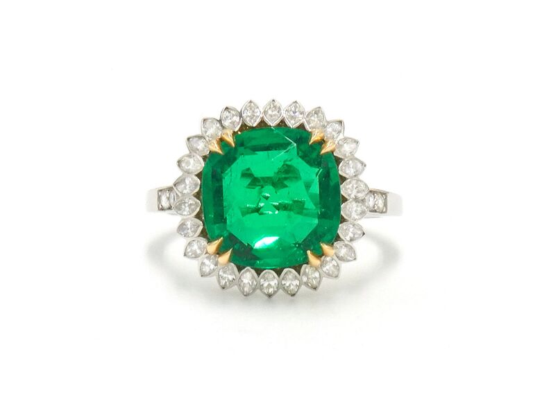 Emerald engagement ring 