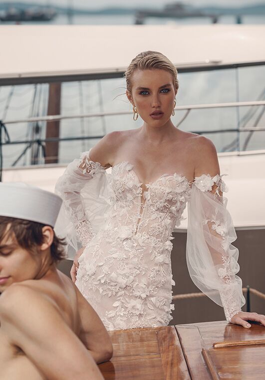 Amalfi Passion collection by Ricca Sposa Febiana 24-014 Fit-and-Flare Wedding Dress - 2