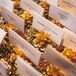 Painted Gold Pine Cone Escort Cards