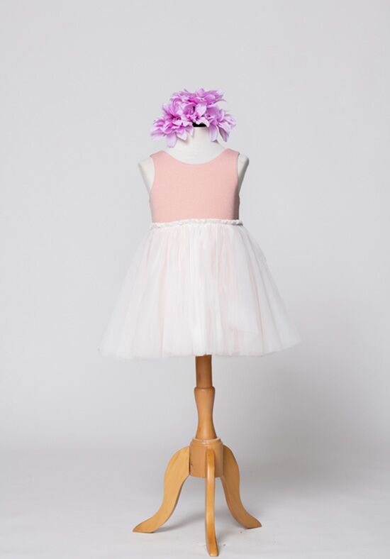 Bari Jay Flower Girls F0122 Pink Flower Girl Dress and Ring Bearer Outfit - 1