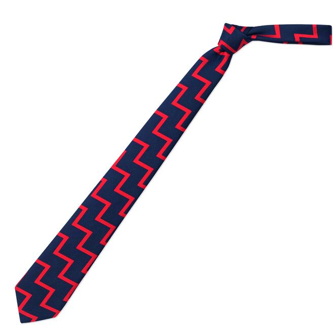 Zig zag geometric tie from Rowing Blazers. 