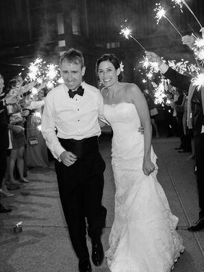 Jennie and Rick Classic Sparkler Exit