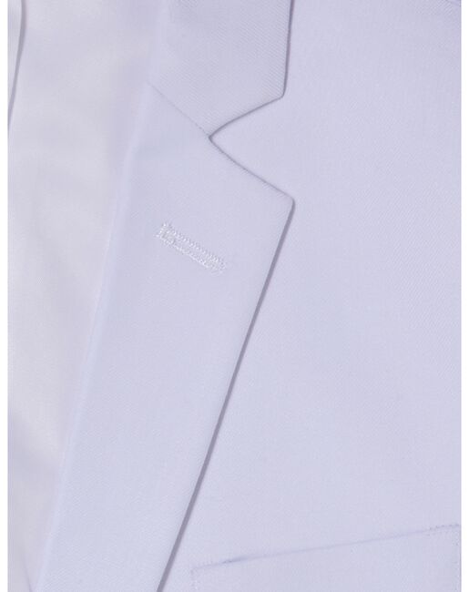 Perry Ellis "Noah" Kids White Suit (5-Piece Set) Flower Girl Dress and Ring Bearer Outfit - 3