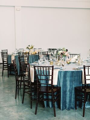 Jewel-Toned Linens at North Carolina Wedding at The Merrimon-Wynne House