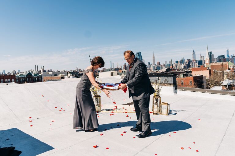 rooftop wedding
