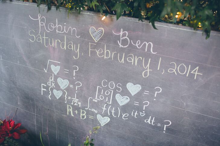 Math Equation Wedding Sign