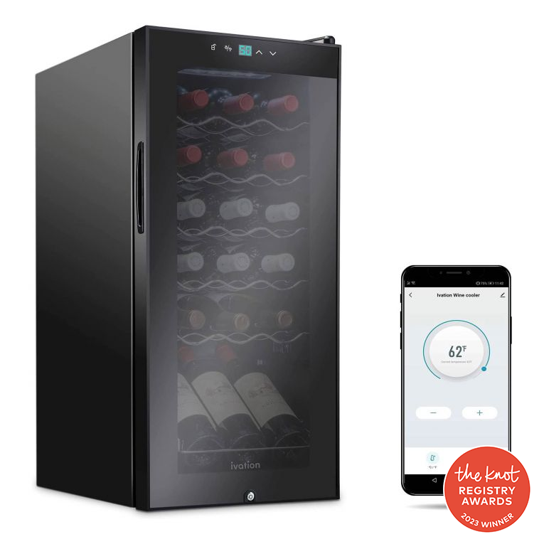 Ivation 18-Bottle Freestanding Wine Refrigerator