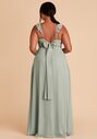 Birdy Grey Doris Dress in Chiffon Sage V-Neck Bridesmaid Dress - thumbnail - 2