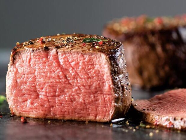High quality steaks seared to perfection.