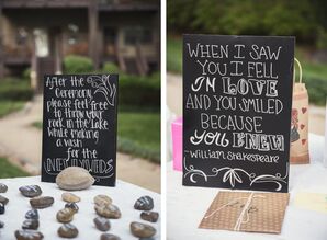 Placement and Wishing Stones for Reception Seating