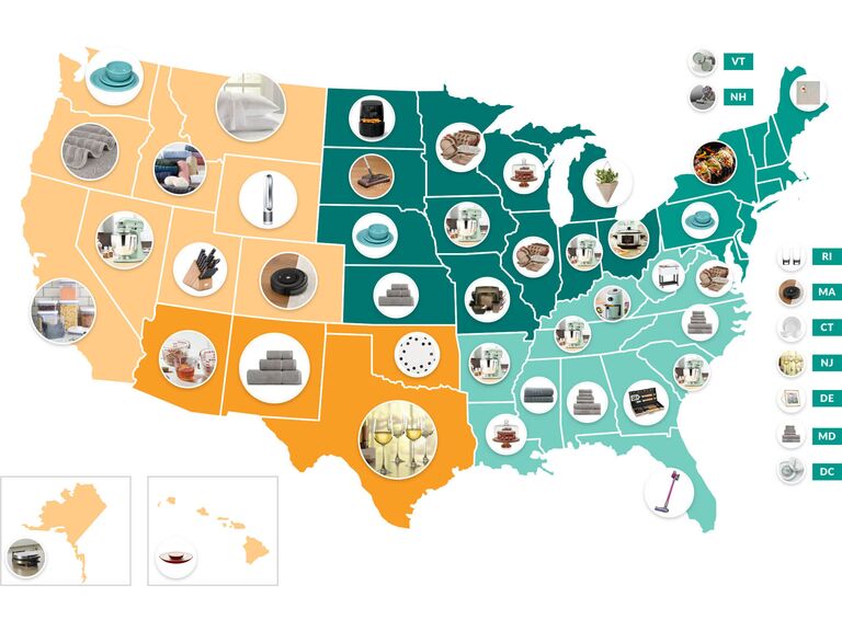 US state map registry trends