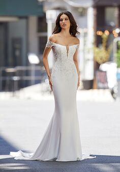 Morilee by Madeline Gardner Jewel, 4104 Sheath Wedding Dress