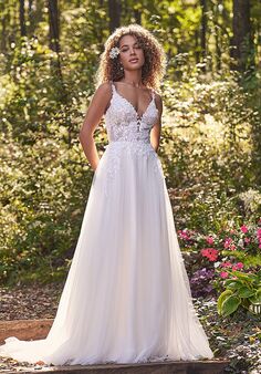 Lillian West 66301 A-Line Wedding Dress