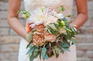 Garden Bouquet with Mums and Roses