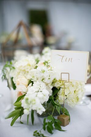 Simple Gold Calligraphy Table Numbers