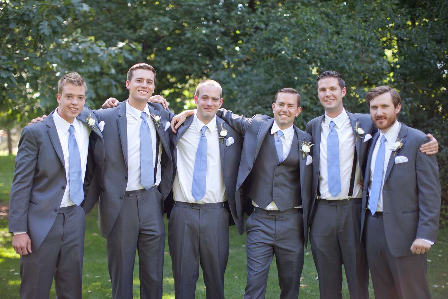 Gray And Blue Groomsmen Look