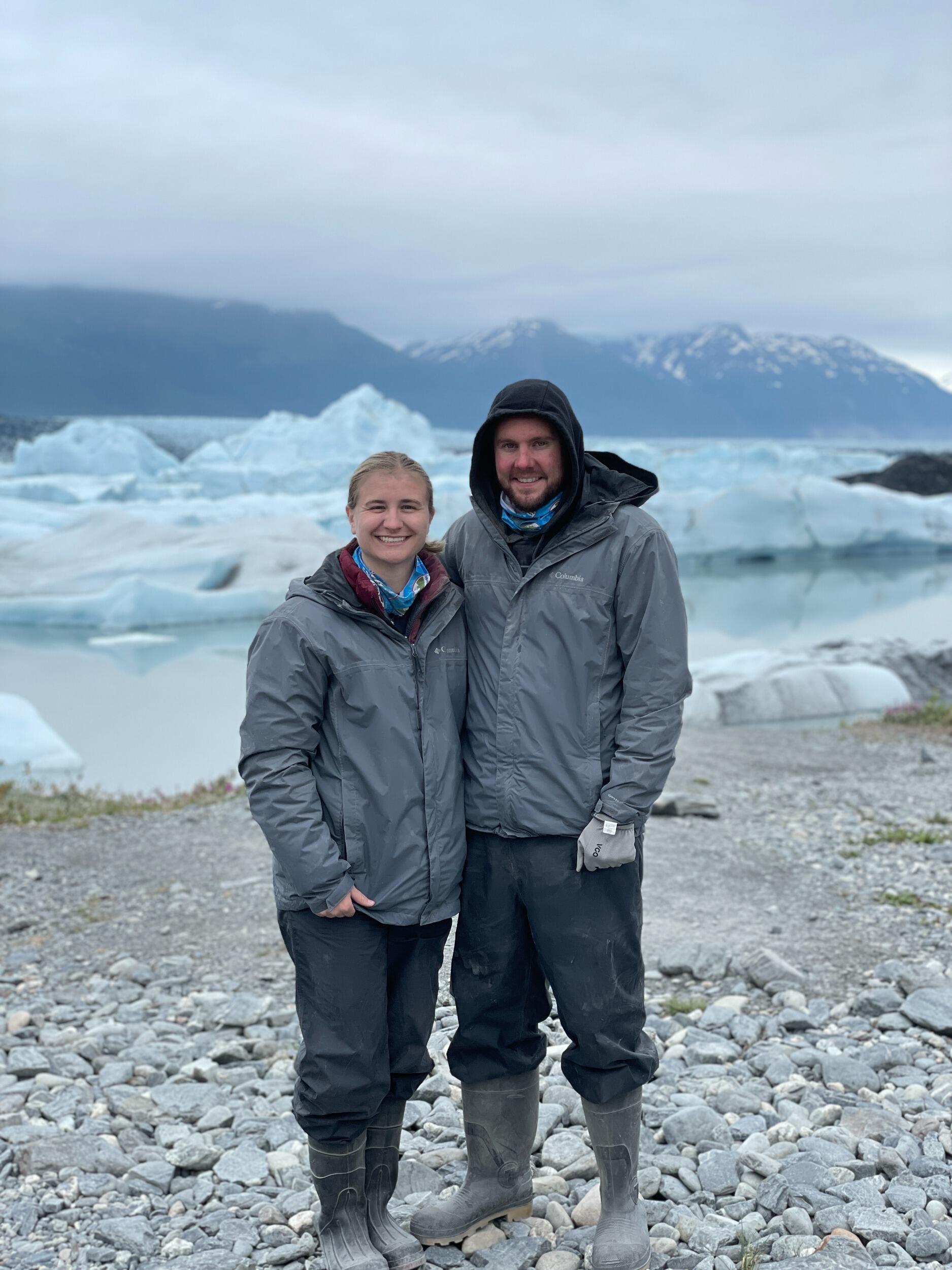 Alaska Glacier. Yes, it was cold!