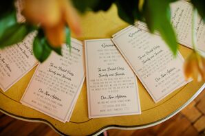 Printed Ceremony Programs