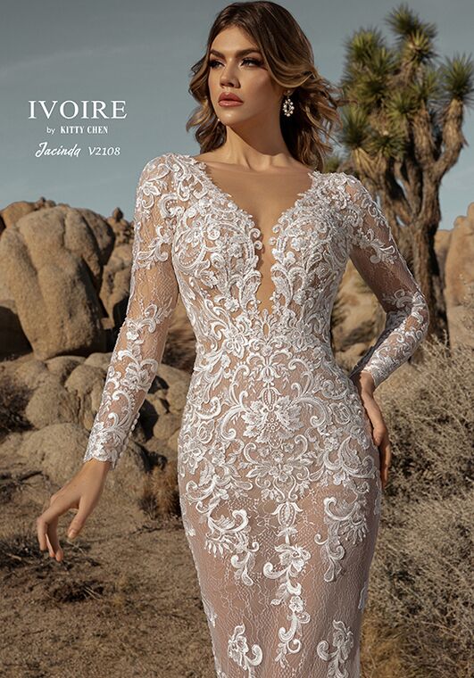 IVOIRE by KITTY CHEN JACINDA,V2108 Sheath Wedding Dress - 2