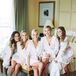 Bridesmaids in Silk Robes Getting Ready