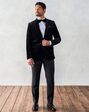 The Black Tux Velvet Jacket Tuxedo Black Tuxedo - thumbnail - 3