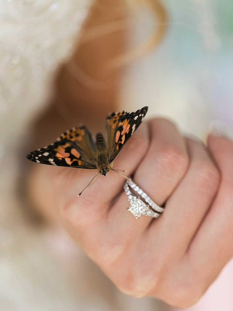 Butterfly wedding exit