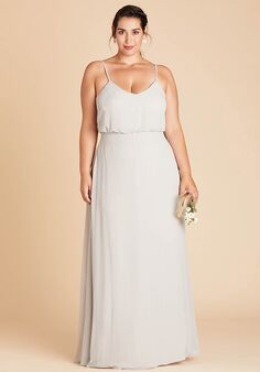 Birdy Grey Gwennie Dress Curve in Dove Gray Bridesmaid Dress