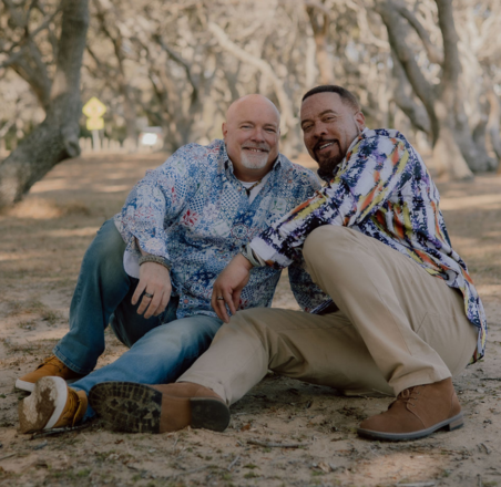 Walter & Cureton posing for their engagement photo