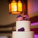 Fresh Flowers on Tiered Wedding Cake