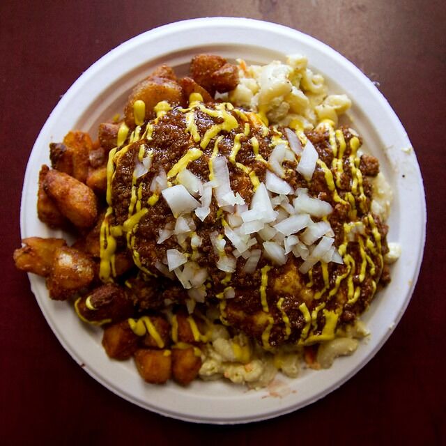 Picture of Get a hometown favorite: The Garbage Plate at Dogtown Hots