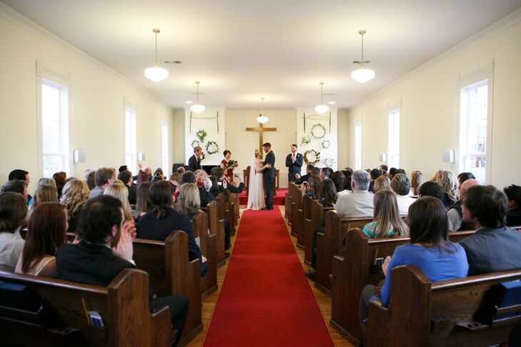 Faith's favorite moment of the day? “One of the special moments was my dad walking me down the aisle and then marrying Jackson and me,” Faith says.