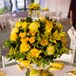 Yellow Floral Arrangements at Austin, Texas Reception