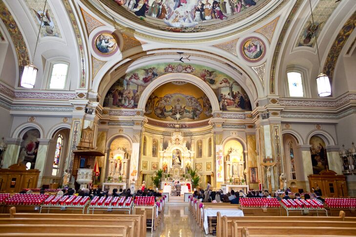 Teresa got married at St. Hyacinth Basilica, the same church she attended mass with her grandmother and her mother got married at thirty-five years ago. "Since St. Hyacinth has such a meaningful history in my life, plus its grand and ornate features, I knew this was the church I wanted to get married in," Teresa says.