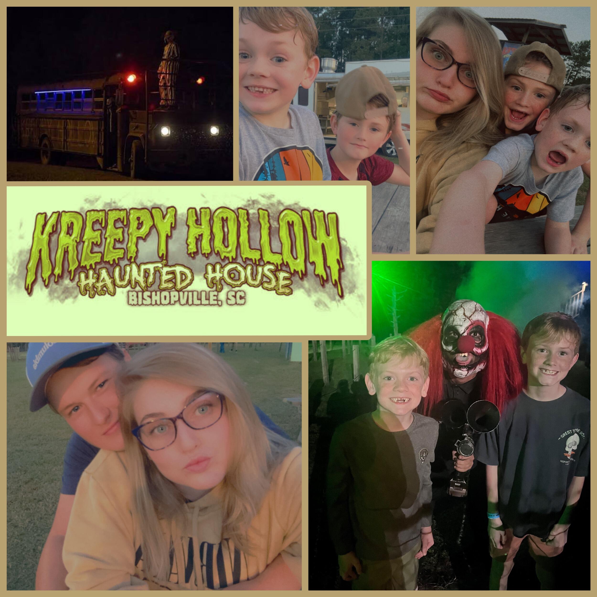 Kreepy Hollow with Uncle Kenny, Corey, and the boys—Eli had a blast, and Levi faced his fears and came out smiling in the end (despite Uncle Kenny’s best efforts).