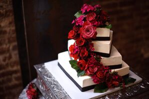 Red Rose Wedding Cake