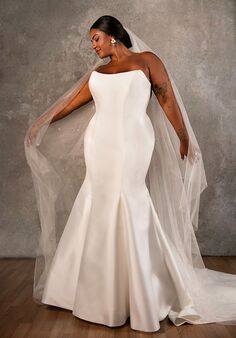 Essense of Australia D4257+ Fit-and-Flare Wedding Dress