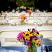Purple and Yellow Wildflower Centerpieces