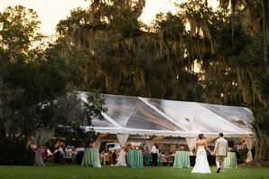 A Clear Tented Wedding Reception at Rose Hill Mansion
