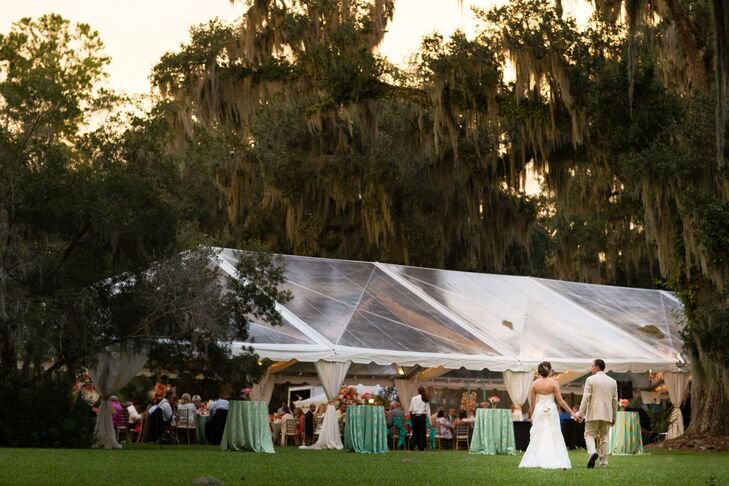 A Clear Tented Wedding Reception at Rose Hill Mansion