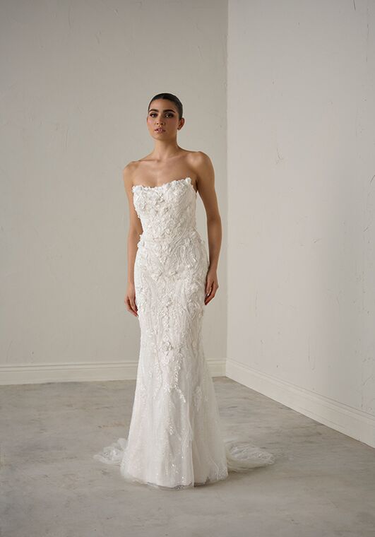 Justin Alexander Signature Ophelia Fit-and-Flare Wedding Dress - 3