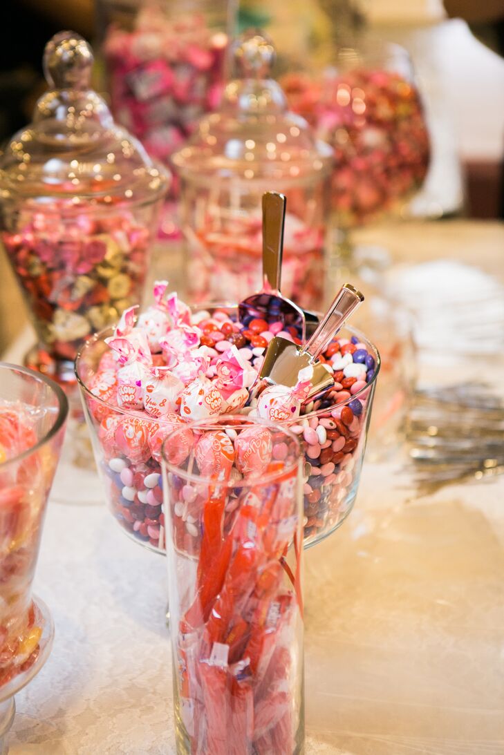 The night was packed with plenty of surprises for guests, from a karaoke station to a bilingual DJ and Cambodian group dancing. As a special treat for their younger guests, the couple provided a candy buffet and gifted their families and friends with personalized wine glasses.