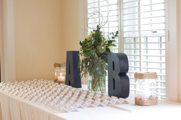 Initialed Escort Card Display