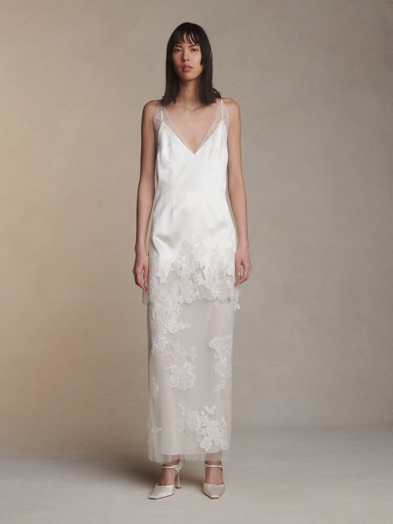 Silk skirt and top set by Danielle Frankel. 
