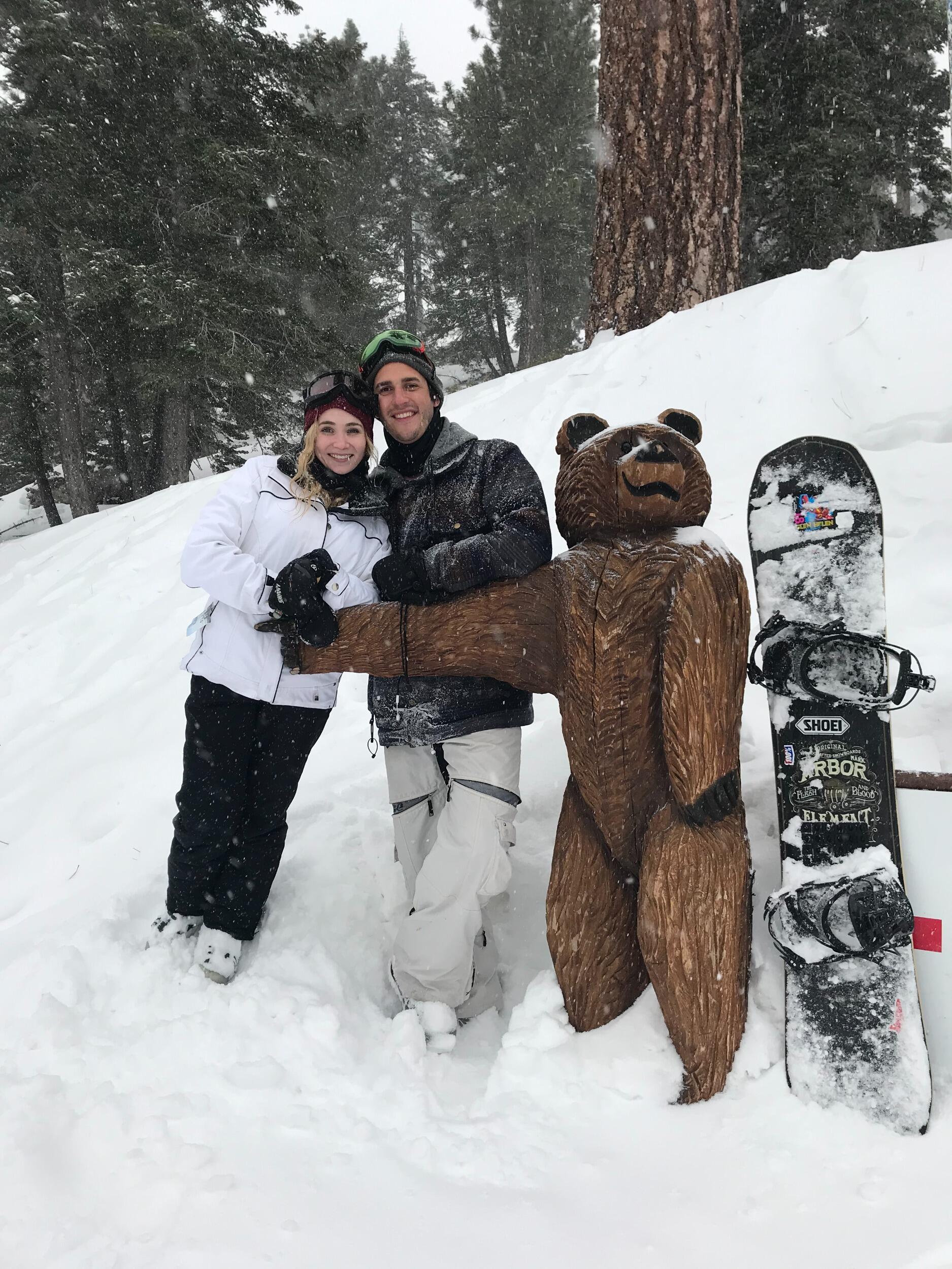 Skiing in Big Bear, CA.