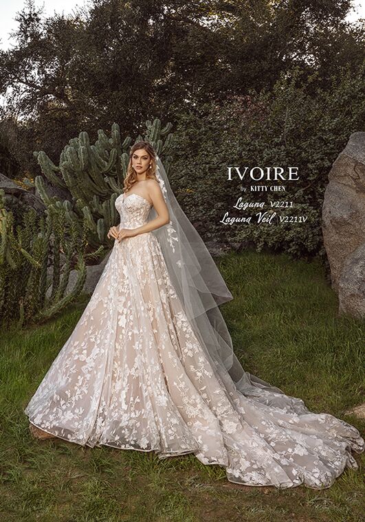 IVOIRE by KITTY CHEN LAGUNA, V2211 Ball Gown Wedding Dress - 3