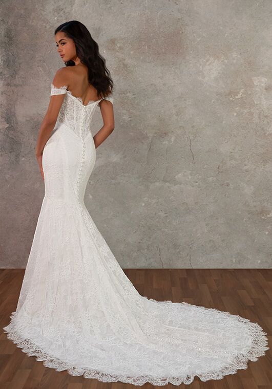 Essense of Australia D4456 Fit-and-Flare Wedding Dress - 2