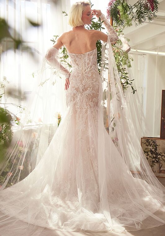 Ladivine CDS424W Mermaid and Trumpet Wedding Dress - 3