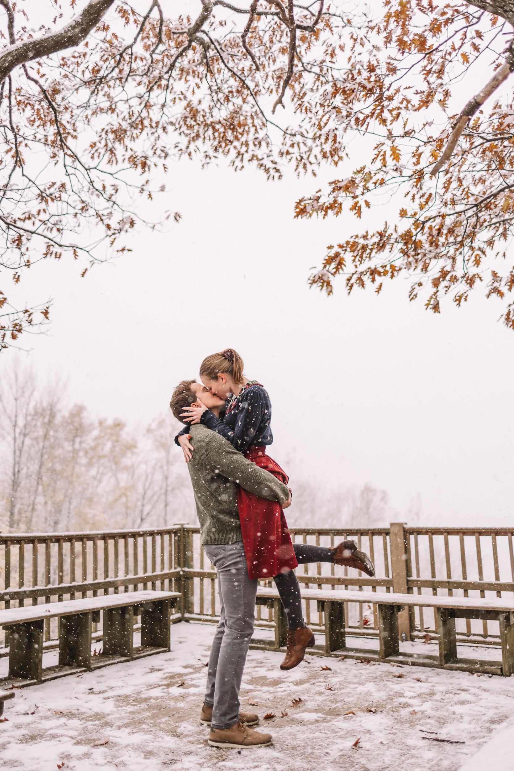 A little hike up Avalanche Mountain in northern Michigan for engagement pictures