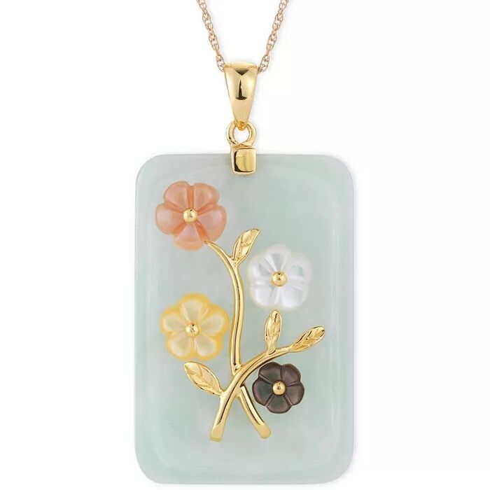 Jade pendant necklace gift idea for 35th anniversary from Macy's. 